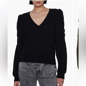 Frame Frankie Puff Sleeve Cashmere Sweater